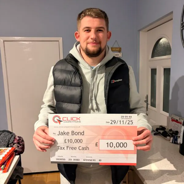 Win £10,000 Tax Free Cash For 18p Or £15,000 If Your Order Is Over £10!