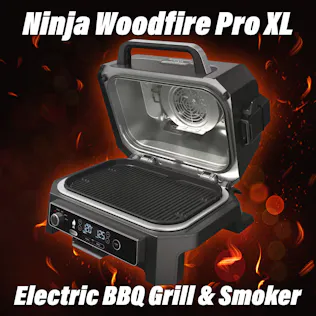 Win This Ninja Woodfire Pro XL Electric BBQ Grill & Smoker with Stand & Cover!