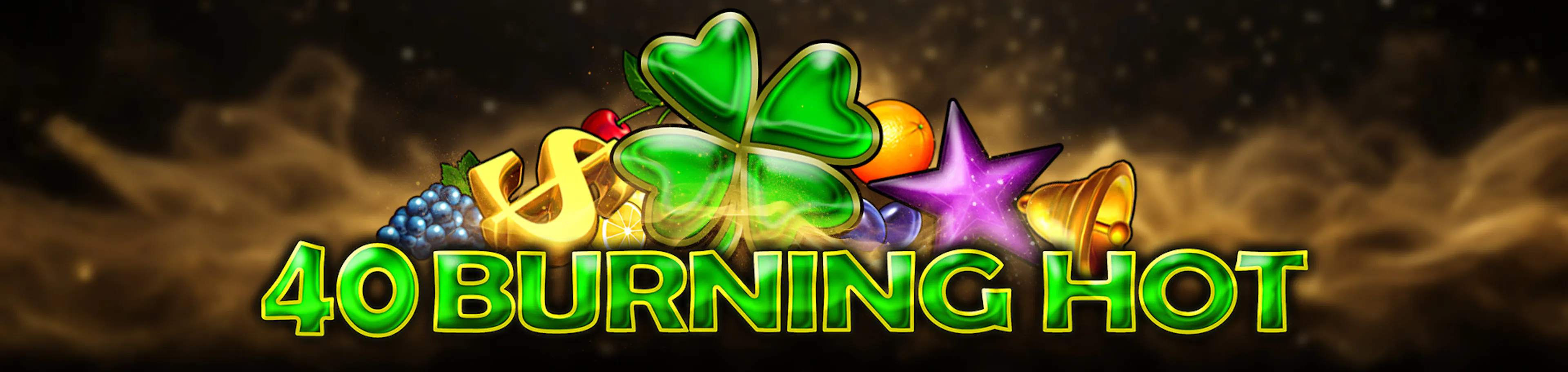 40 Burning hot slot logo