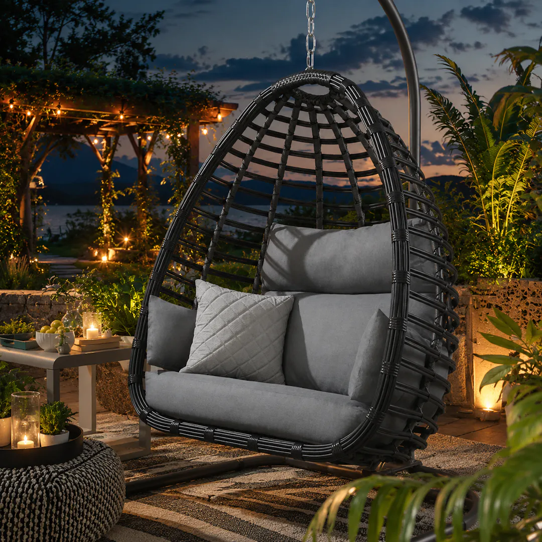 Bali Hanging Egg Chair + Cover 5 Colour Choices