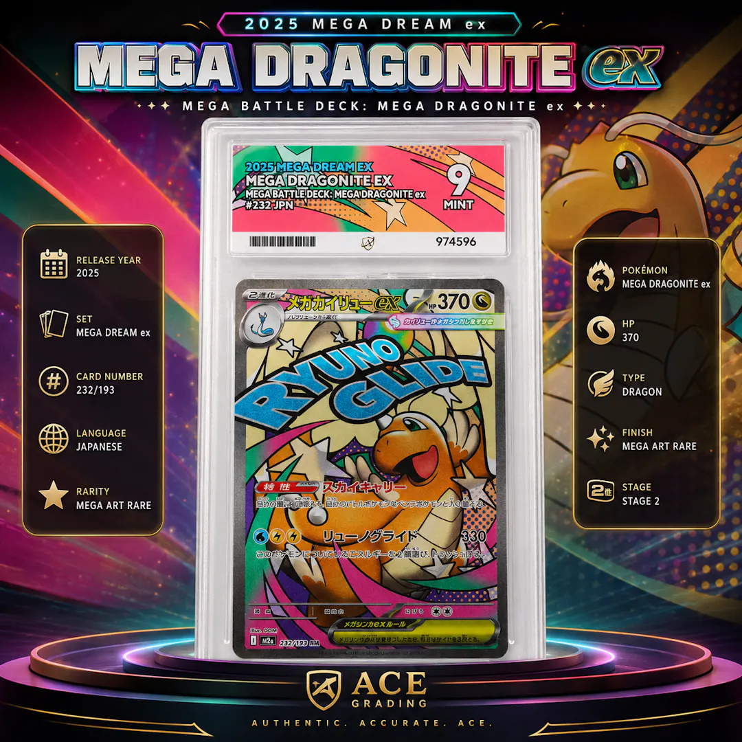 ACE 9 MEGA DRAGONITE ex MEGA DREAM ex SHOWCASE POKEMON