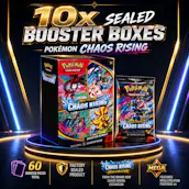 10 X BRAND NEW POKÉMON TCG: CHAOS RISING BOOSTER BUNDLES