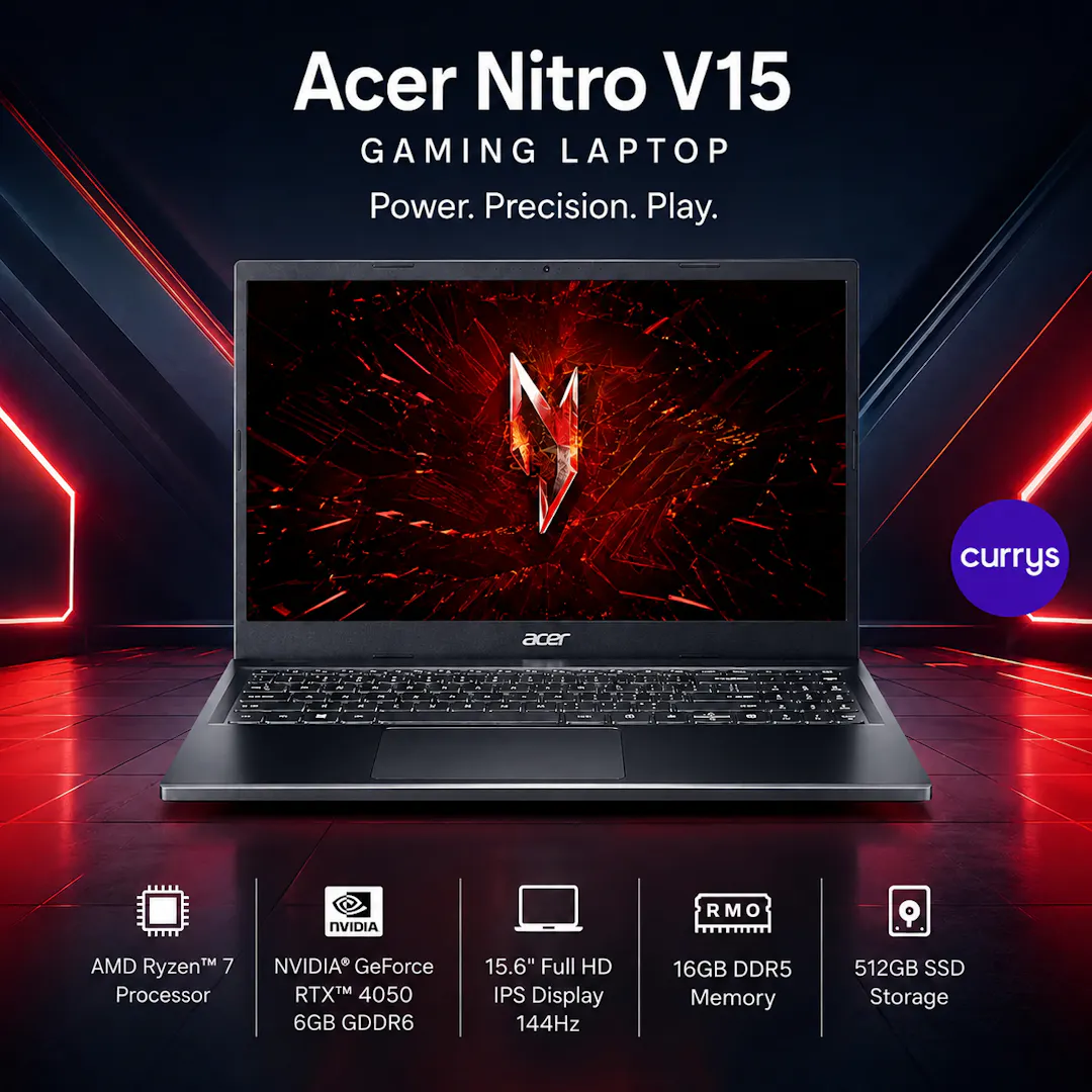 Acer Nitro V15 Gaming 15.6” Laptop RTX 4050