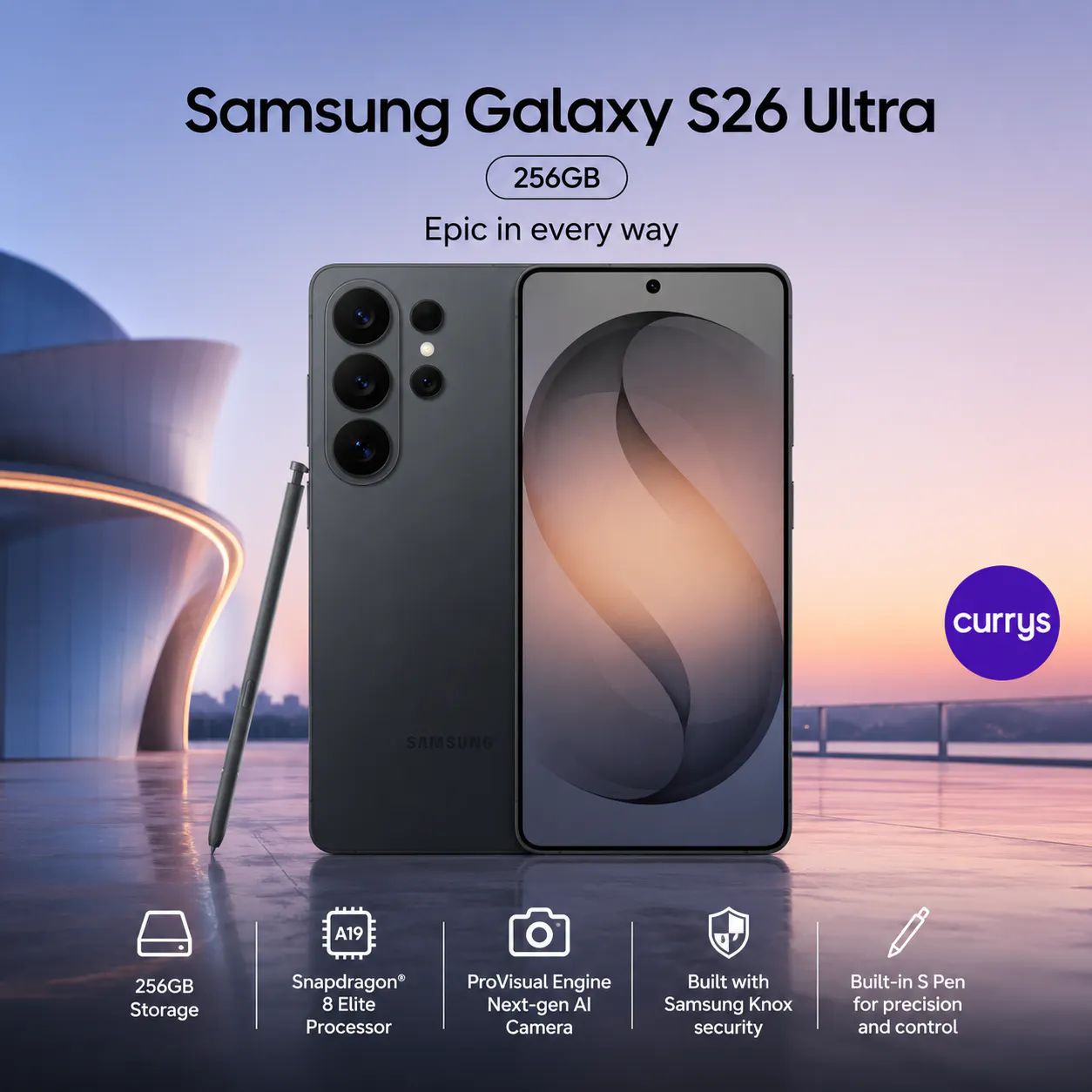 SAMSUNG GALAXY S26 ULTRA - WINNERS CHOICE OF COLOUR