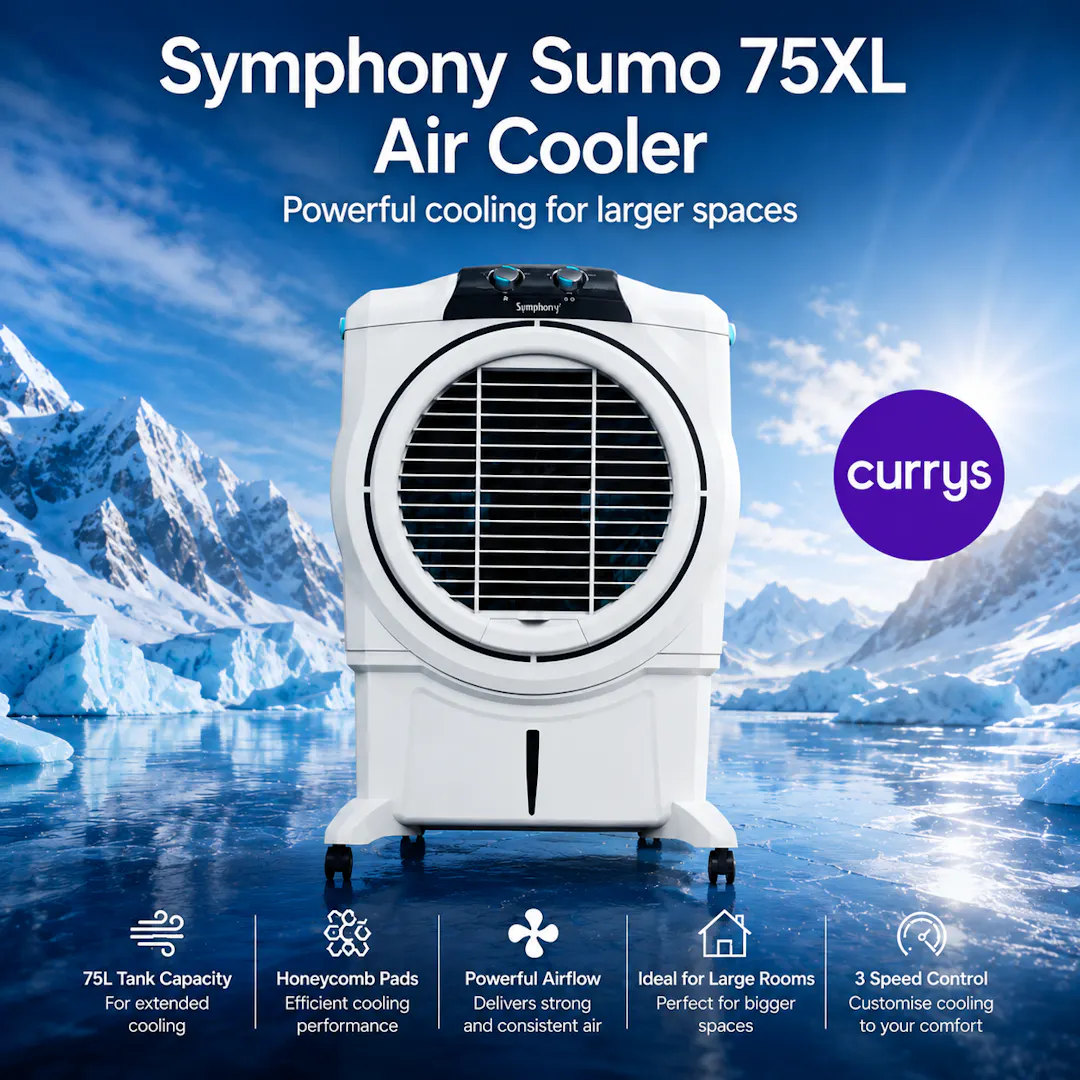 SYMPHONY SUMO 75XL AIR COOLER - GREY
