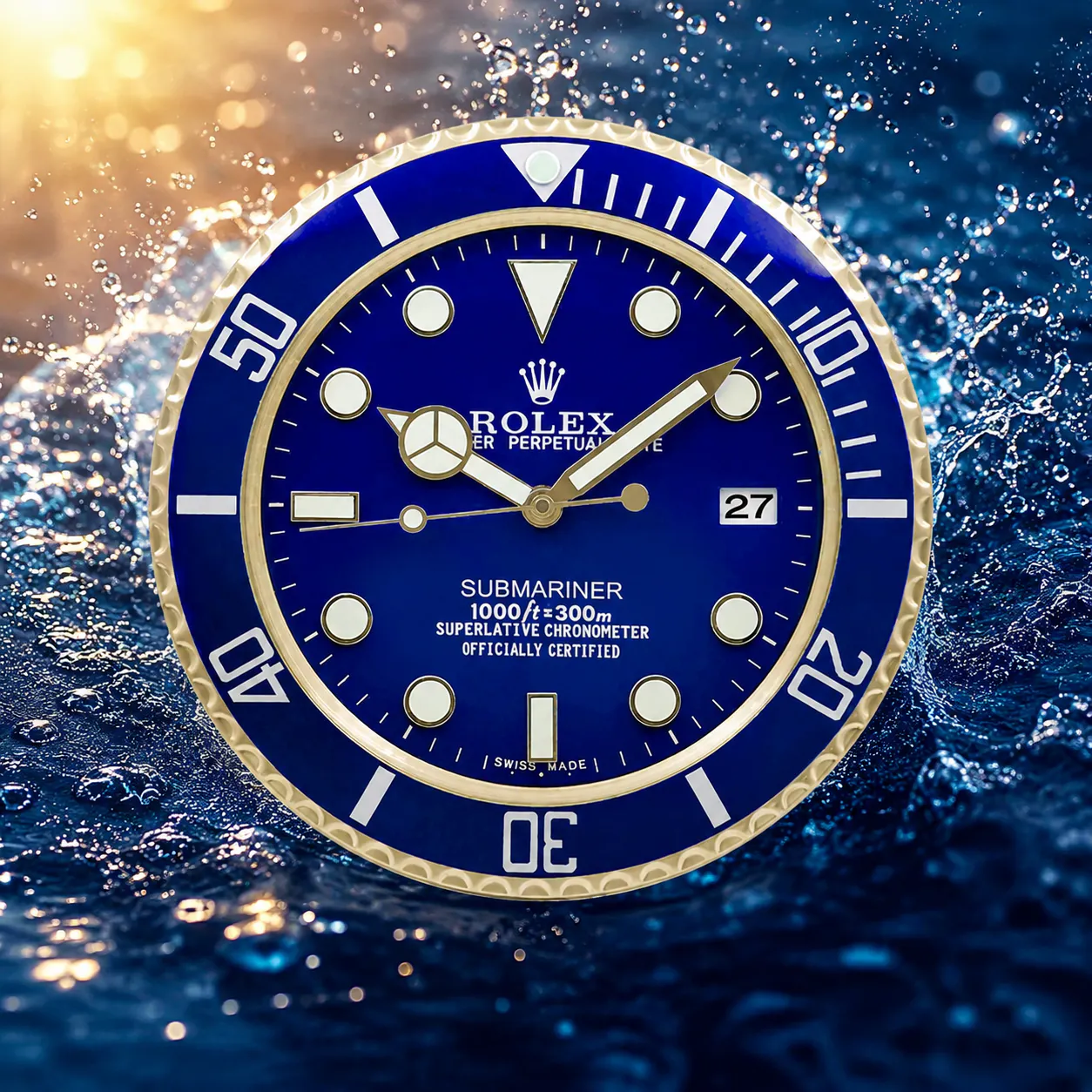 ROLEX SUBMARINER BLUESY Style Wall Clock