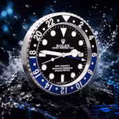 GMT MASTER II 'BATMAN' ROLEX STYLE WALL CLOCK