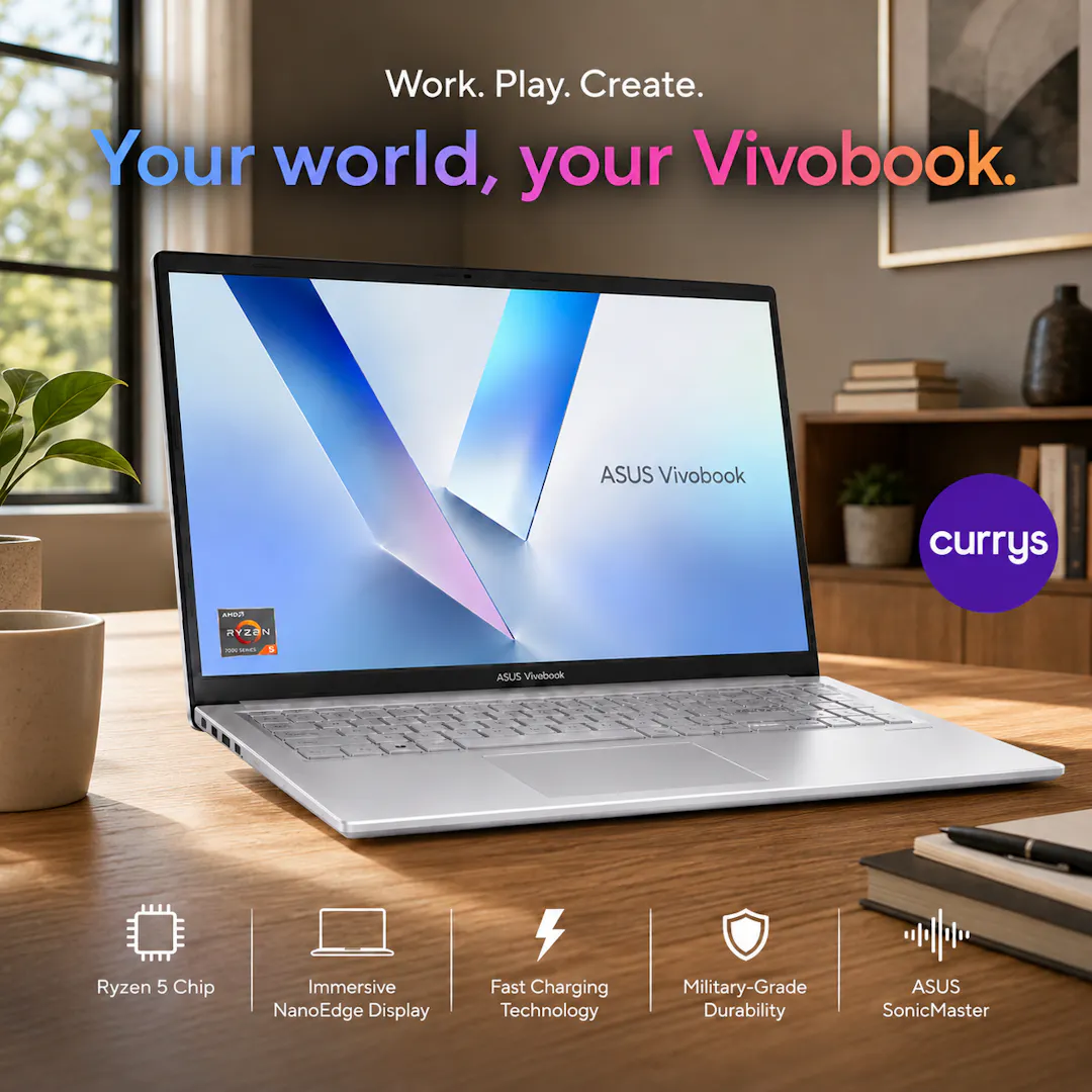 ASUS VIVOBOOK GO 15 E1504FA 15.6" R5 8G 512GB LAPTOP - SILVER