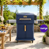 NINJA FLEXFLAME GAS BBQ AND OUTDOOR COOKING SYSTEM - BLUE AND GOLD