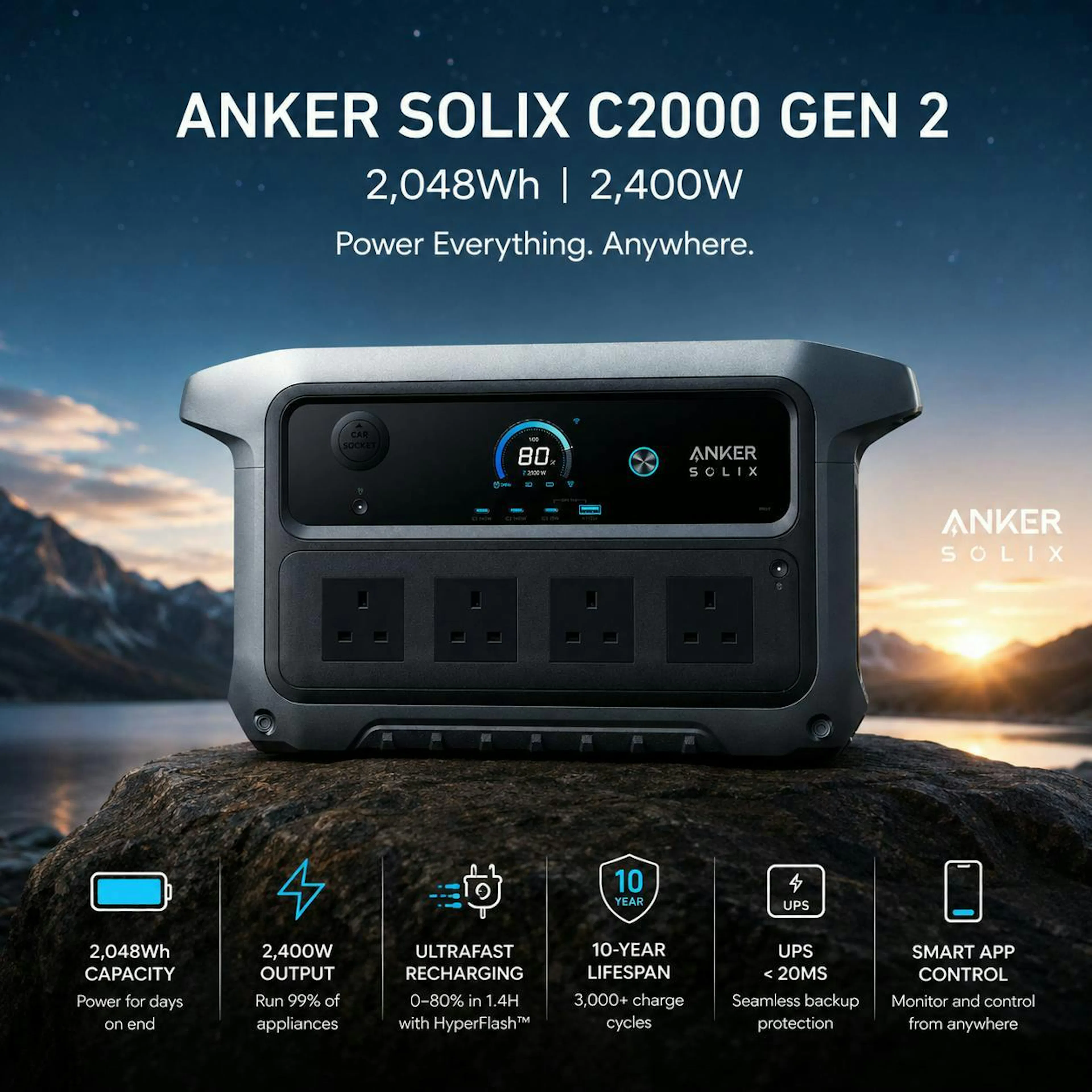 Calum McBain - ANKER SOLIX C2000 GEN 2 PORTABLE POWER STATION