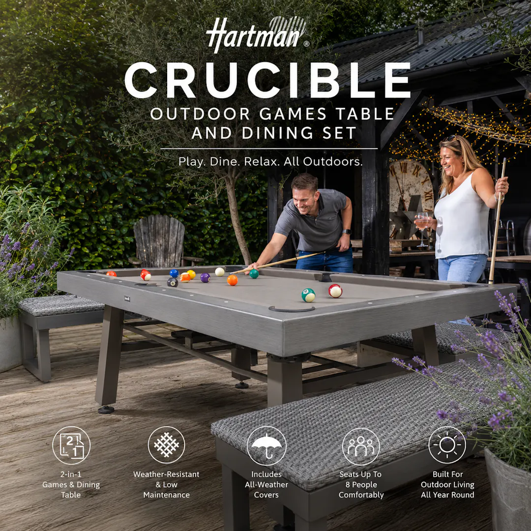 THE ULTIMATE HARTMAN CRUCIBLE 2026 OUTDOOR GAMES TABLE & DINING SET