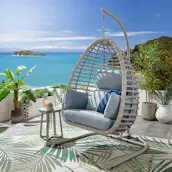 BALI HANGING EGG CHAIR + COVER 5 COLOUR CHOICES
