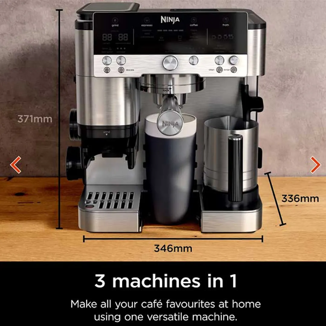 NINJA LUXE ESPRESSO MACHINE, KETTLE & AIRFRYER