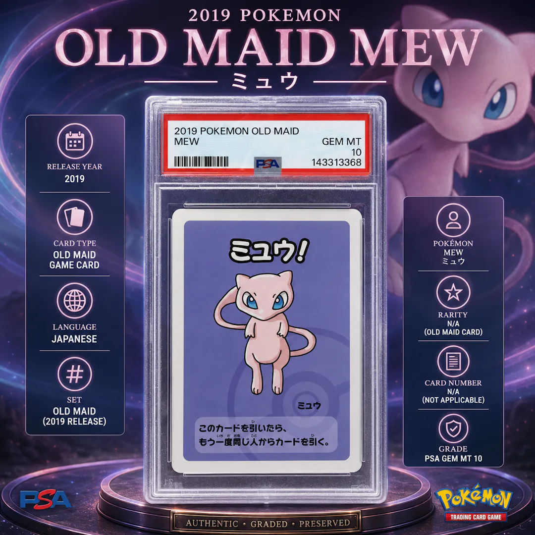 PSA 10 2019 POKÉMON OLD MAID 6-CARD JAPANESE COLLECTION