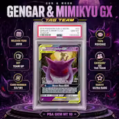 PSA 10 GENGAR & MIMIKYU GX TEAM UP TAG TEAM SHOWCASE POKEMON