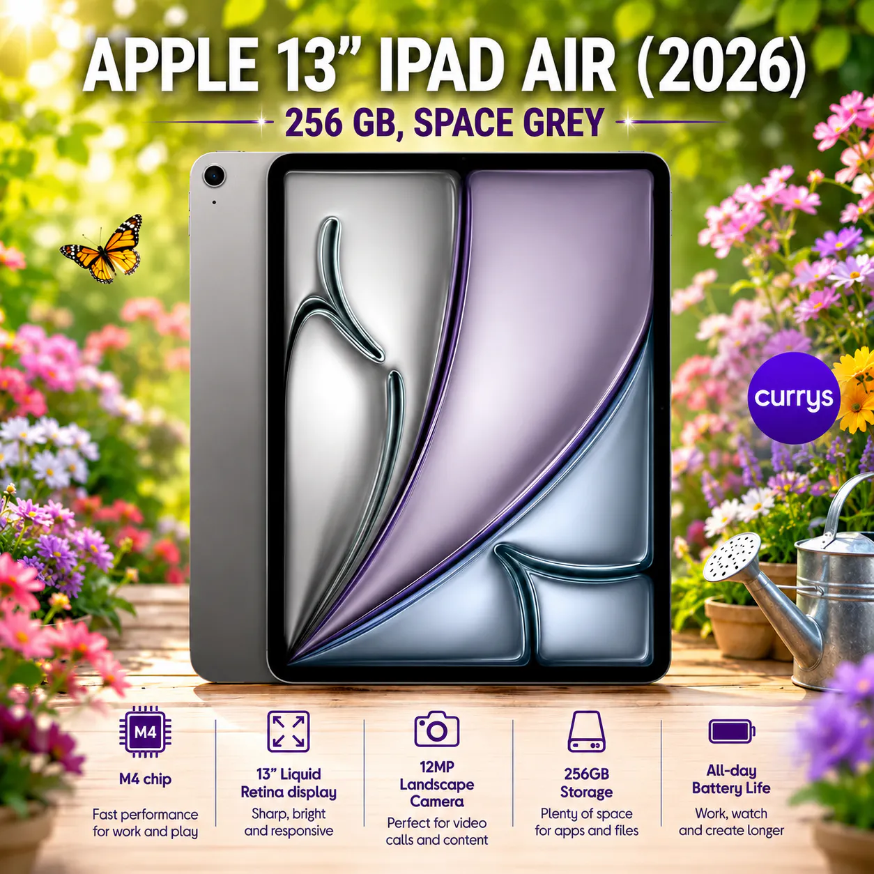 APPLE 13" IPAD AIR (2026) - 256 GB, SPACE GREY