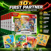 10 X BRAND NEW POKÉMON TCG: FIRST PARTNER ILLUSTRATION COLLECTION—SERIES 1 BOXES