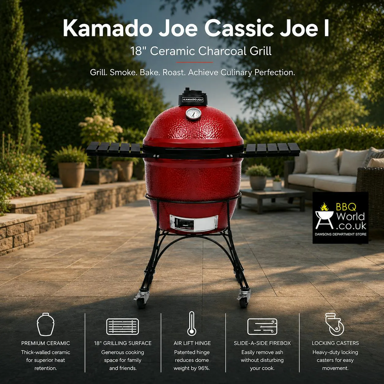 KAMADO JOE CLASSIC I CART + COVER