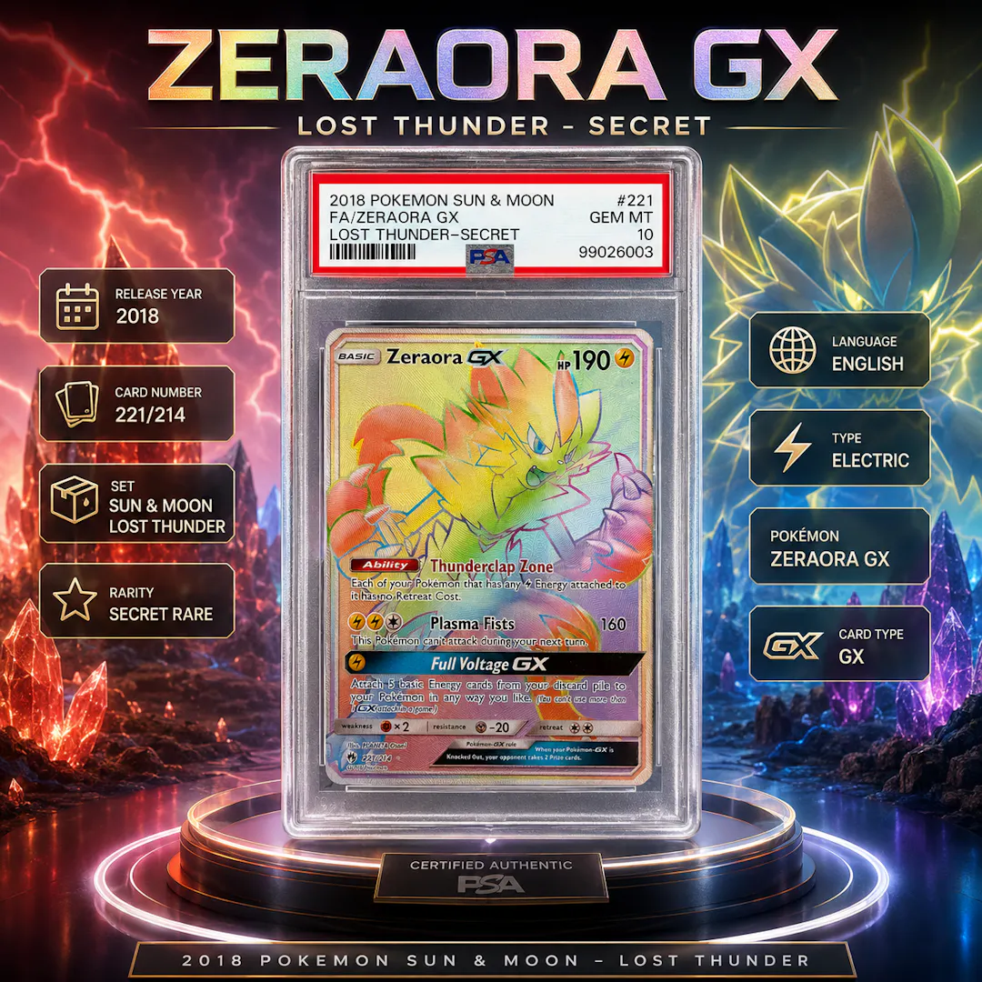 PSA 10 SUN & MOON GX SECRET RARE RAINBOW SET POKEMON
