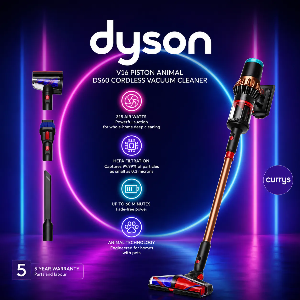 DYSON V16 PISTON ANIMAL DS60 CORDLESS VACUUM CLEANER