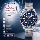NEW 2026 OMEGA SEAMASTER DIVER JAMES BOND 60TH ANNIVERSARY BLUE DIAL