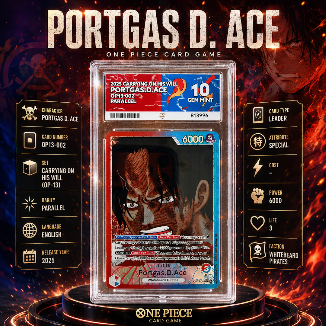 ACE 10 GEM MINT ONE PIECE SIX CARD PREMIUM COLLECTION POKEMON