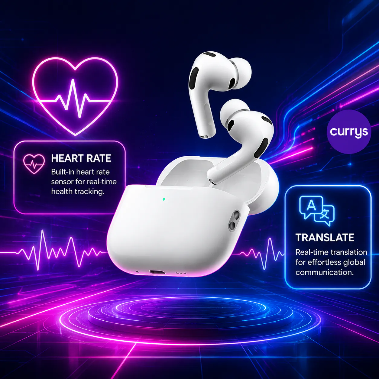 APPLE AIRPODS PRO - HEART RATE & TRANSLATE