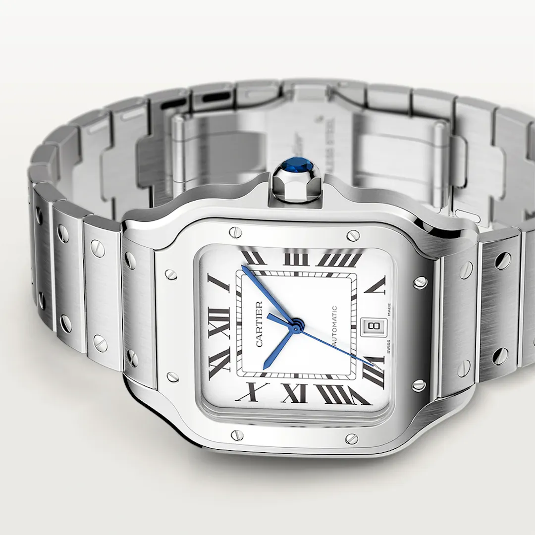 NEW CARTIER SANTOS DE CARTIER WATCH WHITE DIAL WATCH LOW ODDS