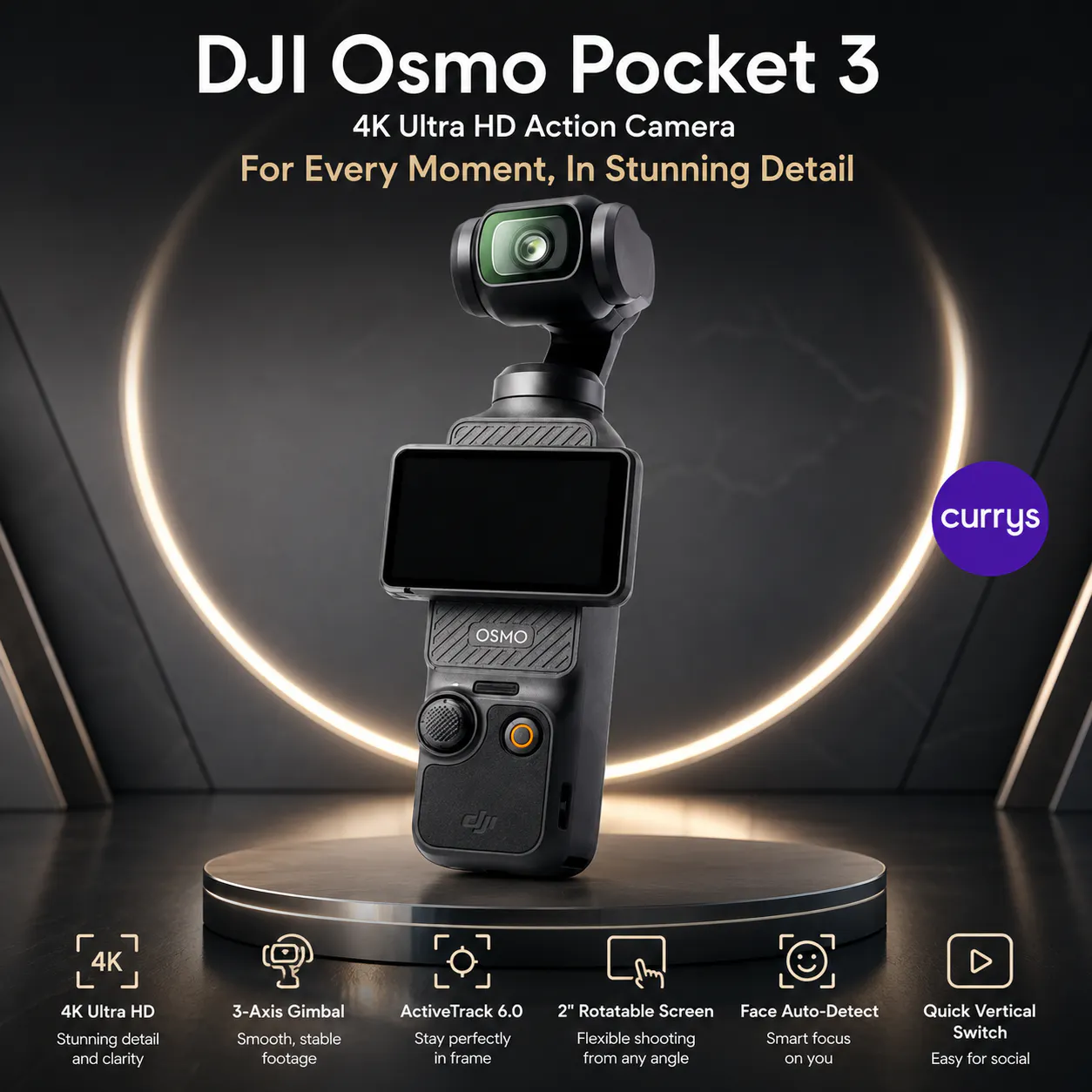 DJI OSMO POCKET 3 CREATOR COMBO 4K ULTRA HD ACTION CAMERA