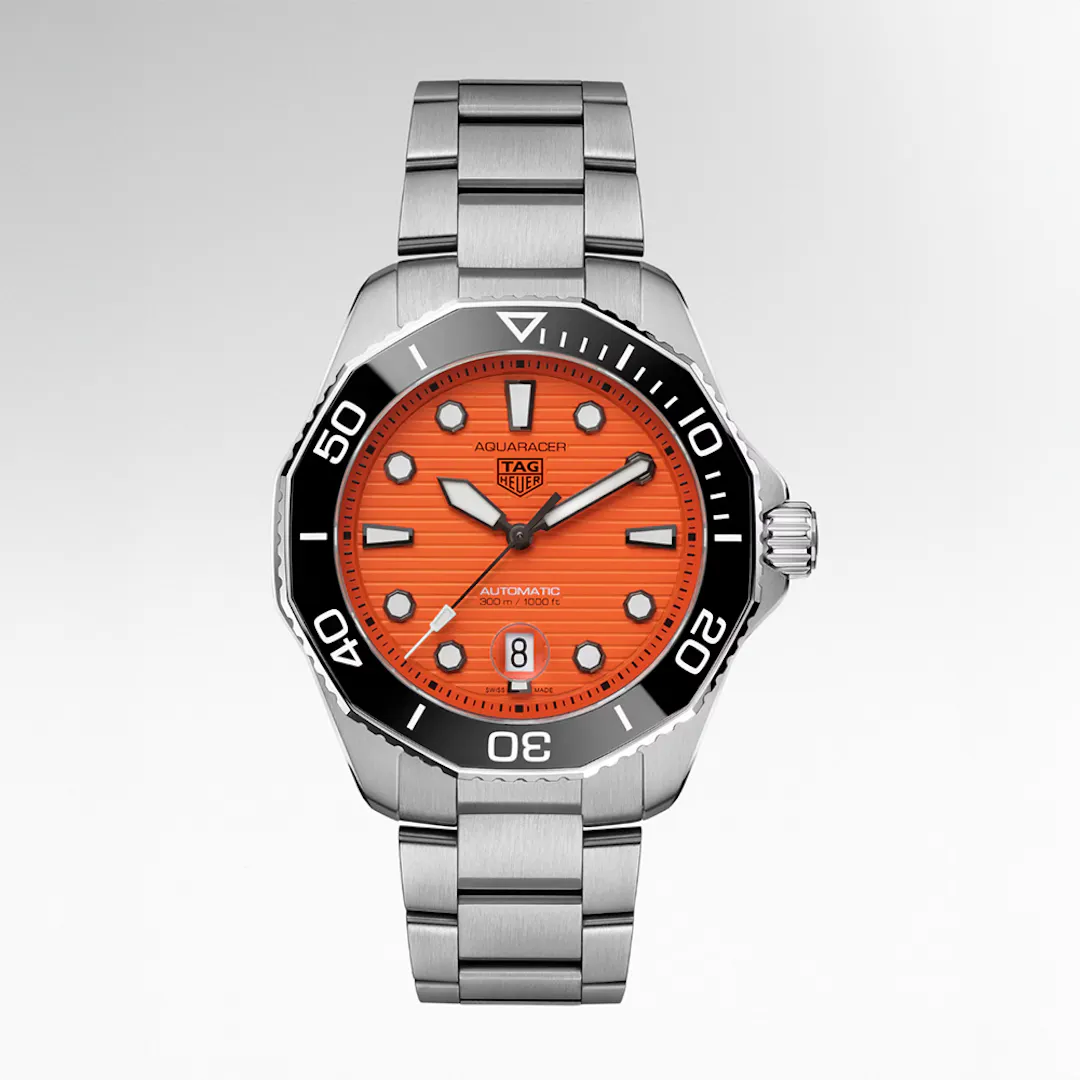 TAG HEUER AQUARACER PROFESSIONAL 300 ORANGE DIAL 43MM CALIBRE 5 AUTOMATIC