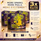 3 x BRAND NEW POKEMON SCARLET & VIOLET SURGING SPARKS ELITE TRAINER BOXES
