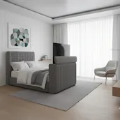 THE ULTIMATE KINGSIZE TV BED BUNDLE - FRAME, MATTRESS & TV