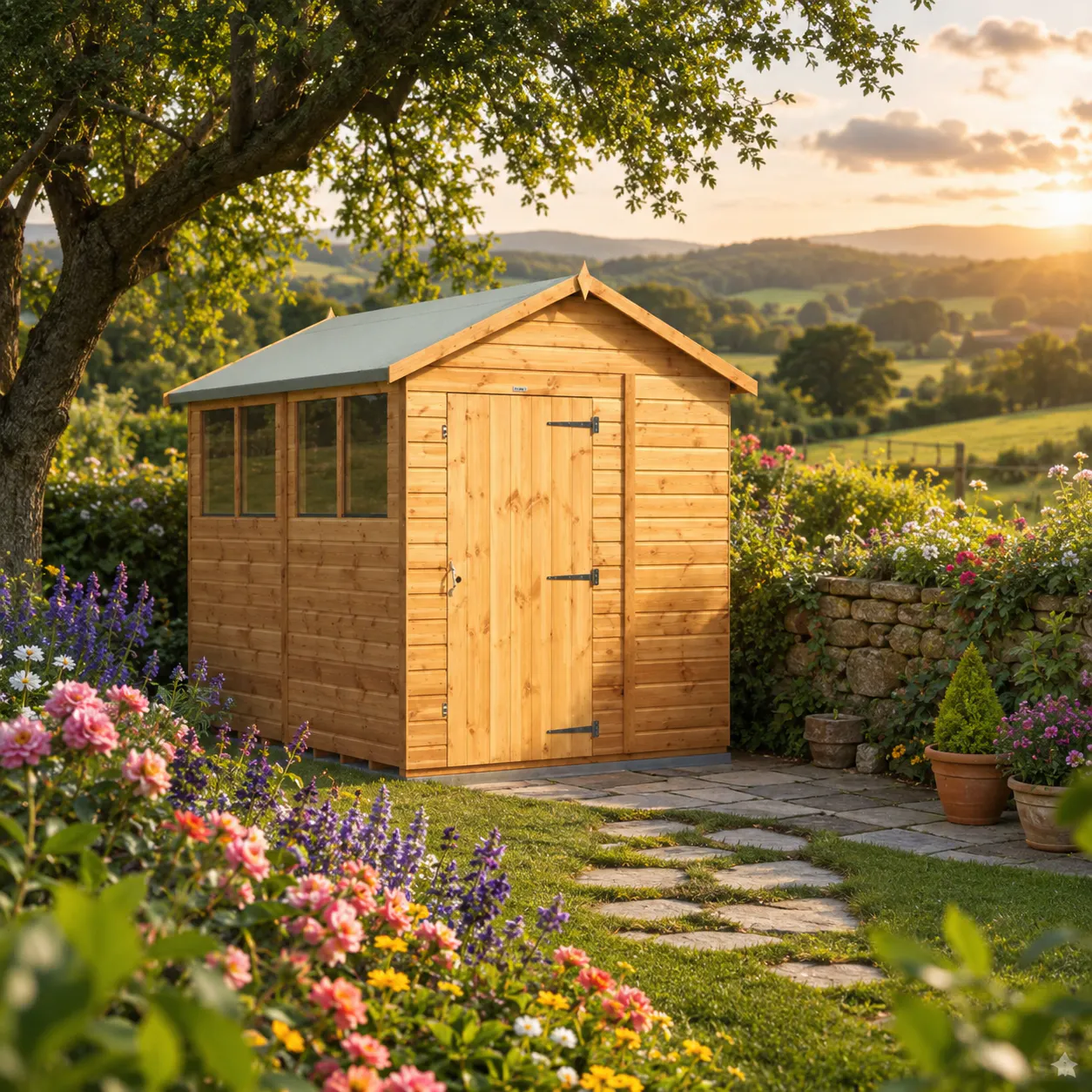 Power Apex GARDEN Shed 8x6