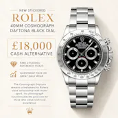 NEW STICKERED ROLEX 40MM COSMOGRAPH DAYTONA OR £18,000 LOW ODDS