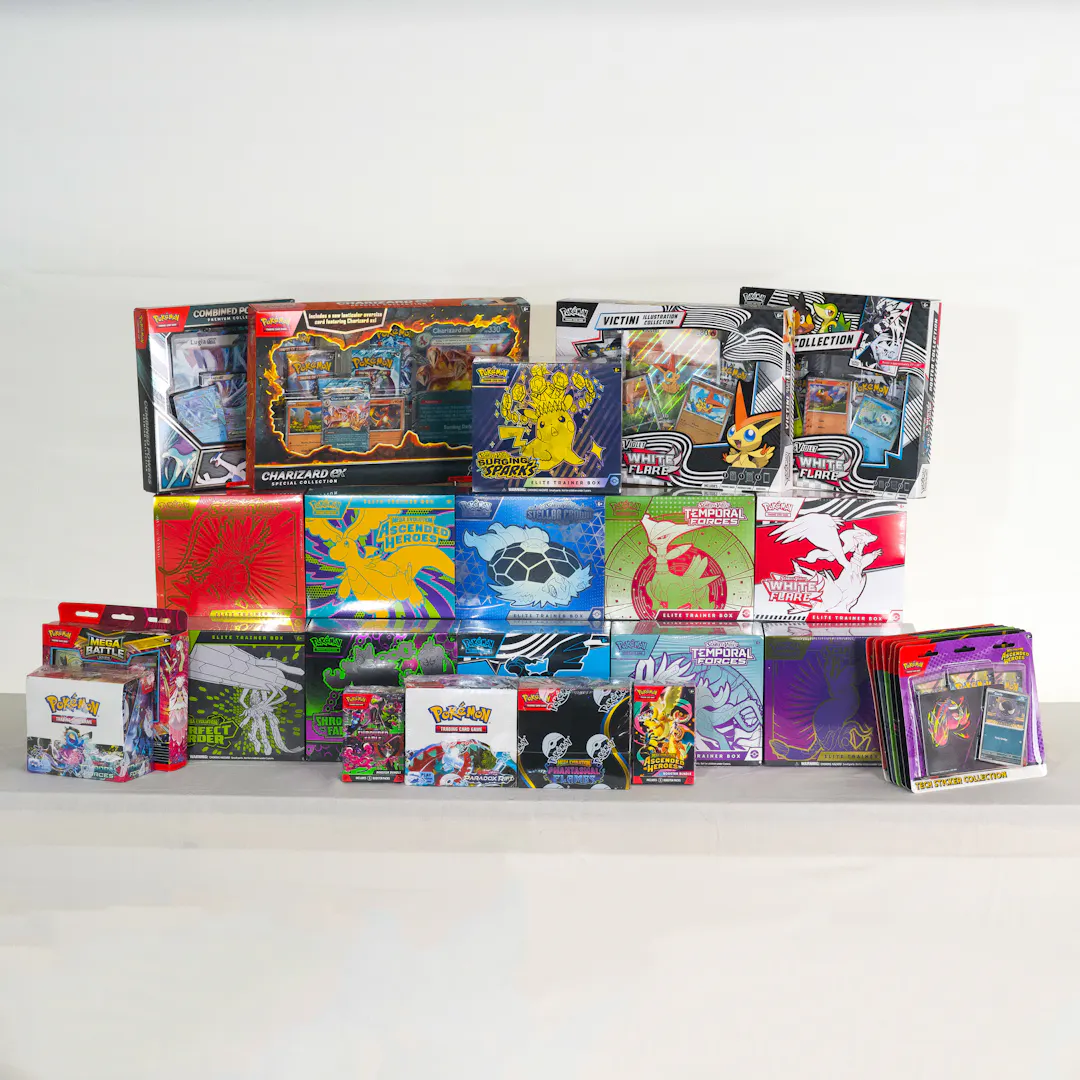 ENORMOUS NEW & SEALED POKÉMON TCG COLLECTION BUNDLE – ETBS, PREMIUM COLLECTIONS & MORE