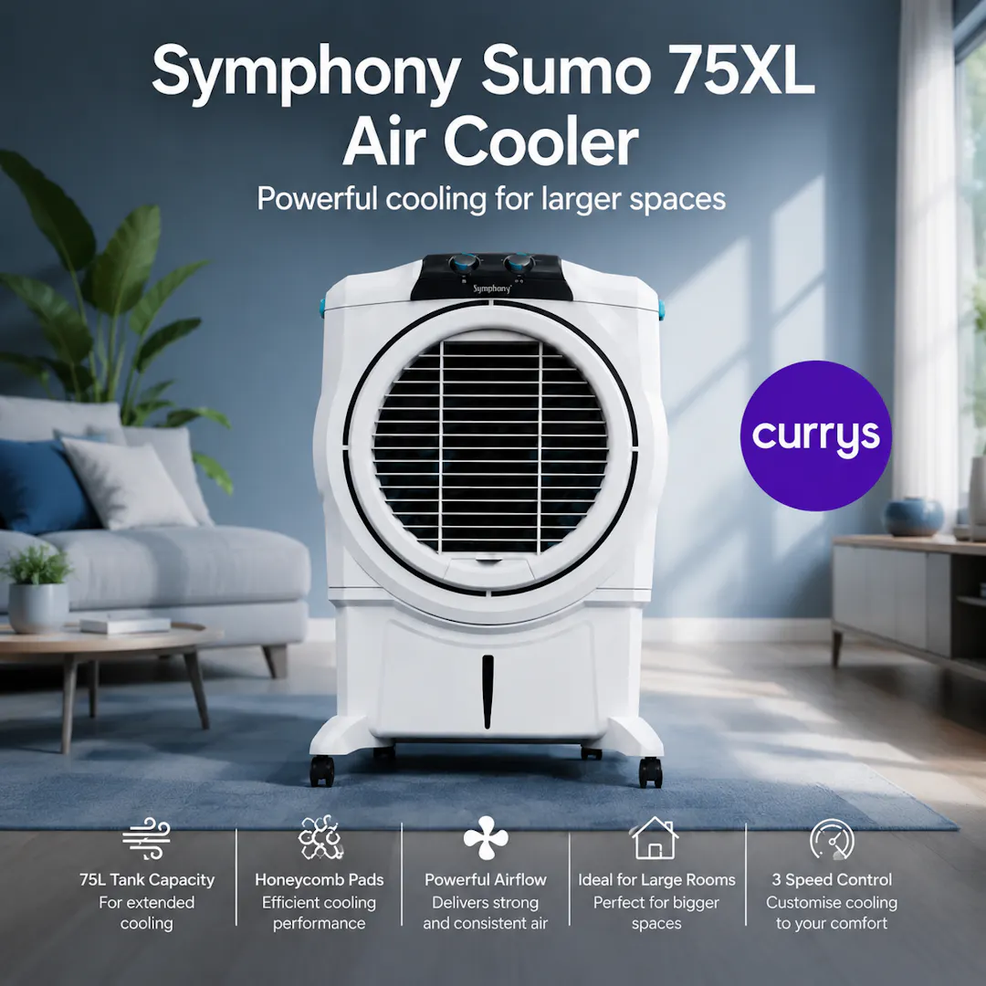 SYMPHONY SUMO 75XL AIR COOLER - GREY