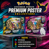 2 x BRAND NEW POKEMON ASCENDED HEROS PREMIUM POSTER COLLECTIONS