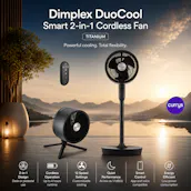DIMPLEX DuoCool Smart 2-in-1 Cordless Fan - Titanium