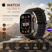 APPLE WATCH ULTRA 3 CELLULAR - 49 MM BLACK TITANIUM & BLACK OCEAN BAND