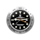 EXPLORER II BLACK DIAL ROLEX STYLE WALL CLOCK
