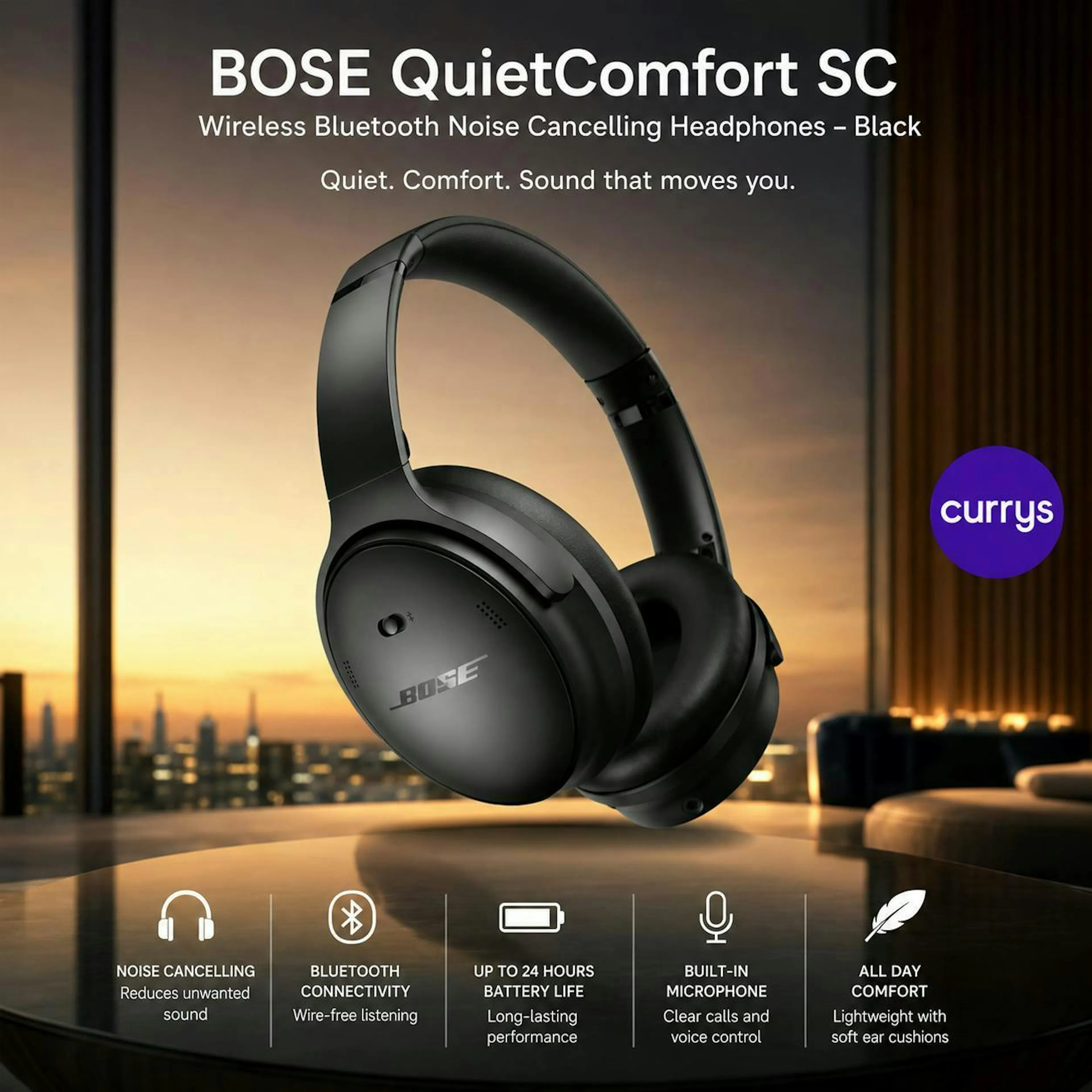 Matthew Conneally - BOSE QUIETCOMFORT SC WIRELESS BLUETOOTH NOISE-CANCELLING HEADPHONES