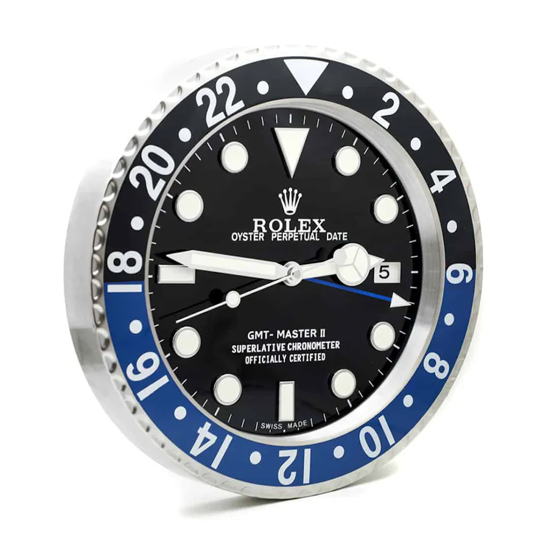 GMT MASTER II 'BATMAN' ROLEX STYLE WALL CLOCK