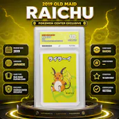 ACE 10 RAICHU 2019 OLD MAID POKÉMON CENTER EXCLUSIVE