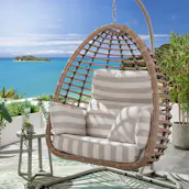 BALI HANGING EGG CHAIR + COVER 5 COLOUR CHOICES
