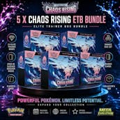 5 X NEW SEALED POKÉMON CHAOS RISING ELITE TRAINER BOXES