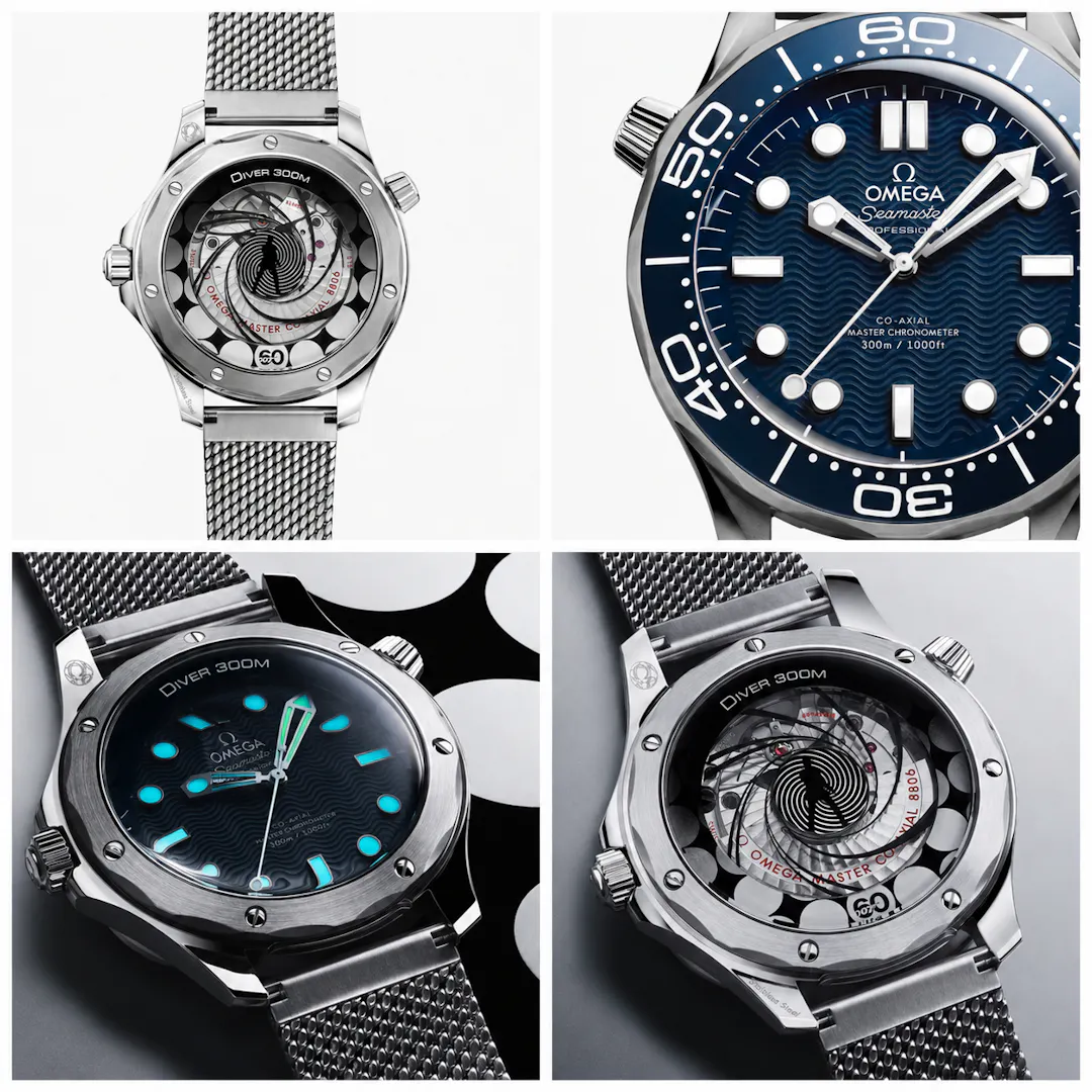 NEW 2026 OMEGA SEAMASTER DIVER JAMES BOND 60TH ANNIVERSARY BLUE DIAL