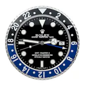 GMT MASTER II 'BATMAN' ROLEX STYLE WALL CLOCK