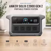 NEW RELEASE ANKER SOLIX C2000 GEN 2 PORTABLE POWER STATION