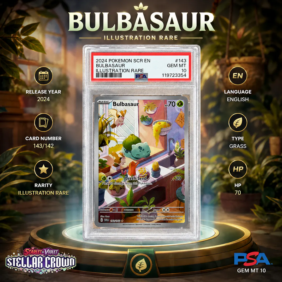 PSA 10 KANTO STARTER ILLUSTRATION RARE 3 CARD POKEMON COLLECTION