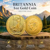BRITANNIA 1OZ GOLD COIN 999.9 FINE GOLD or £2500